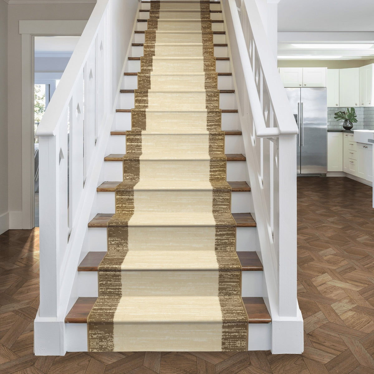Morning Mist Beige Stair Runner