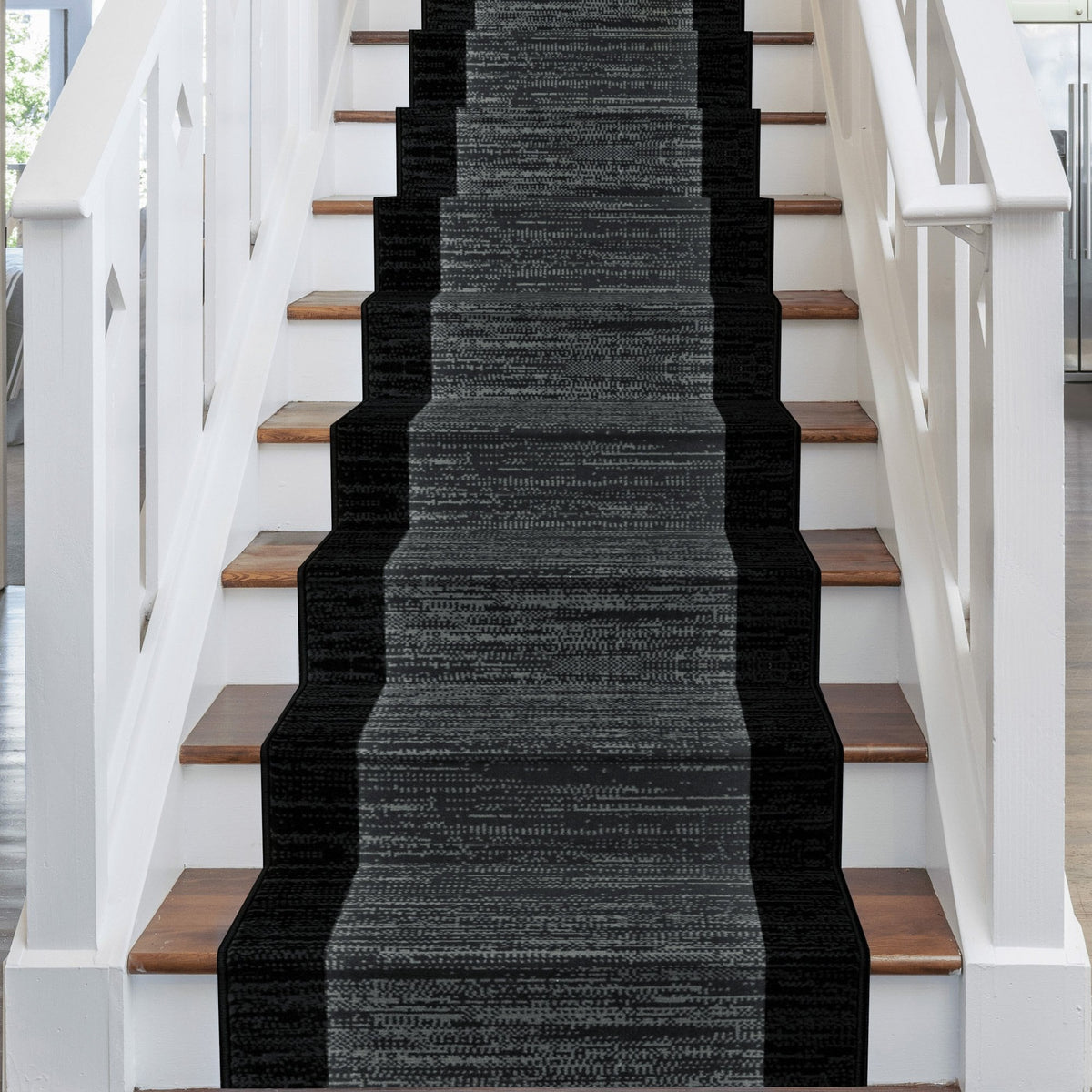Morning Mist Black Stair Runner