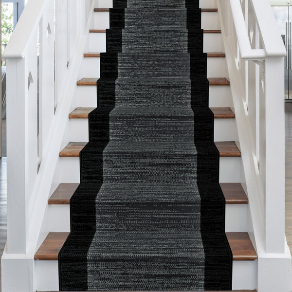 Morning Mist Black Stair Runner