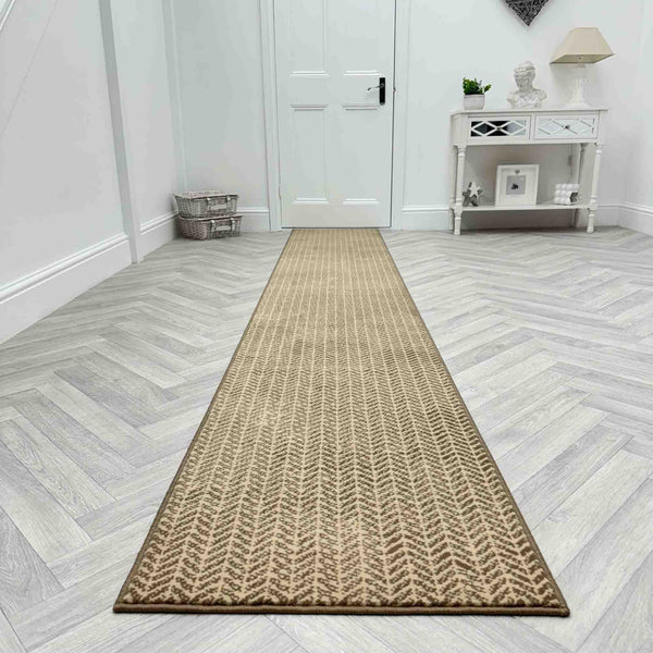 Empire Light Brown Rug Runner