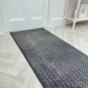 Empire Dark Grey Hall Runner - 30cm / 60cm