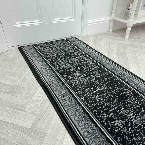 Tribal Black  Rug Runner
