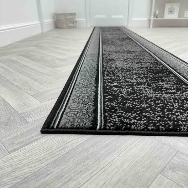 Tribal Black  Rug Runner