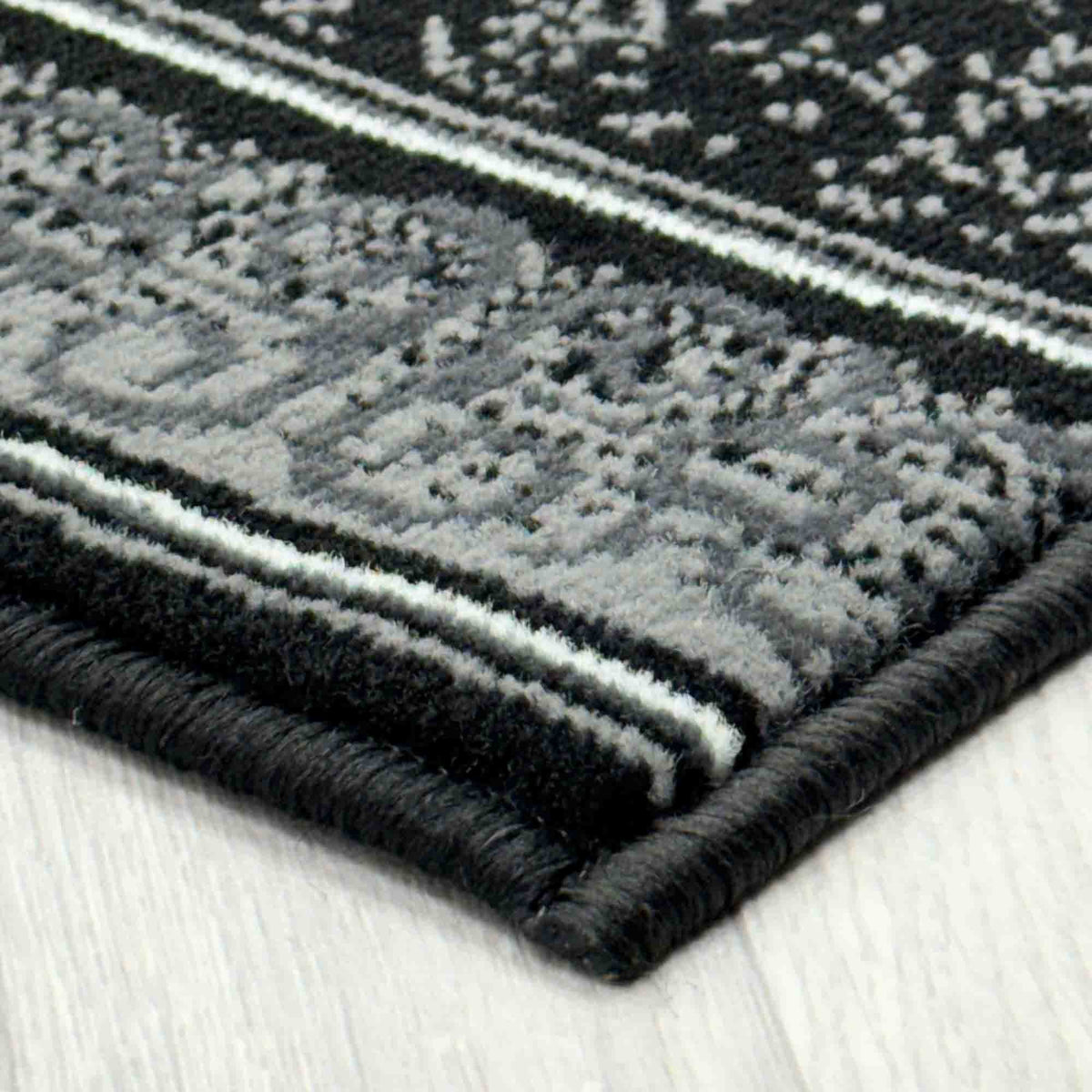 Tribal Black  Rug Runner