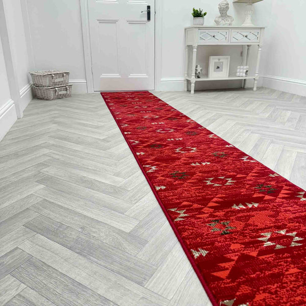 Andes Red  Rug Runner