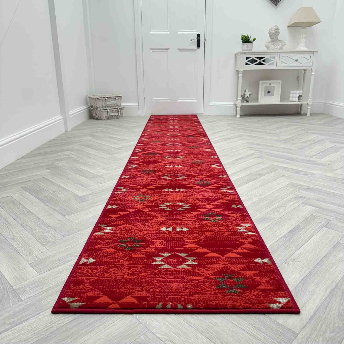 Andes Red  Rug Runner