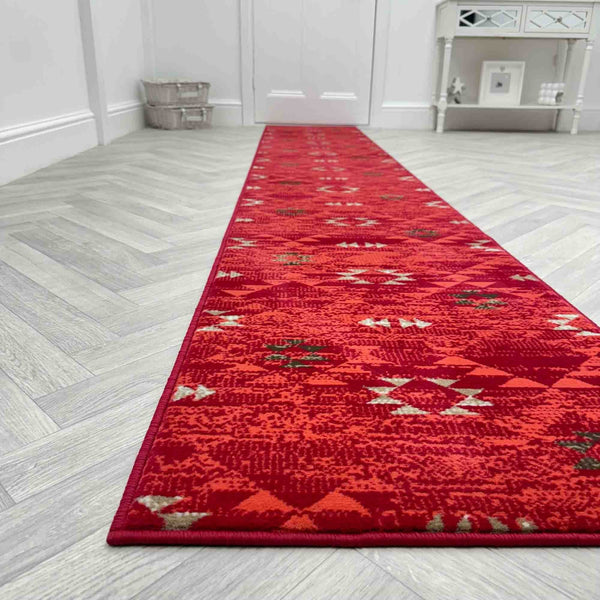Andes Red  Rug Runner