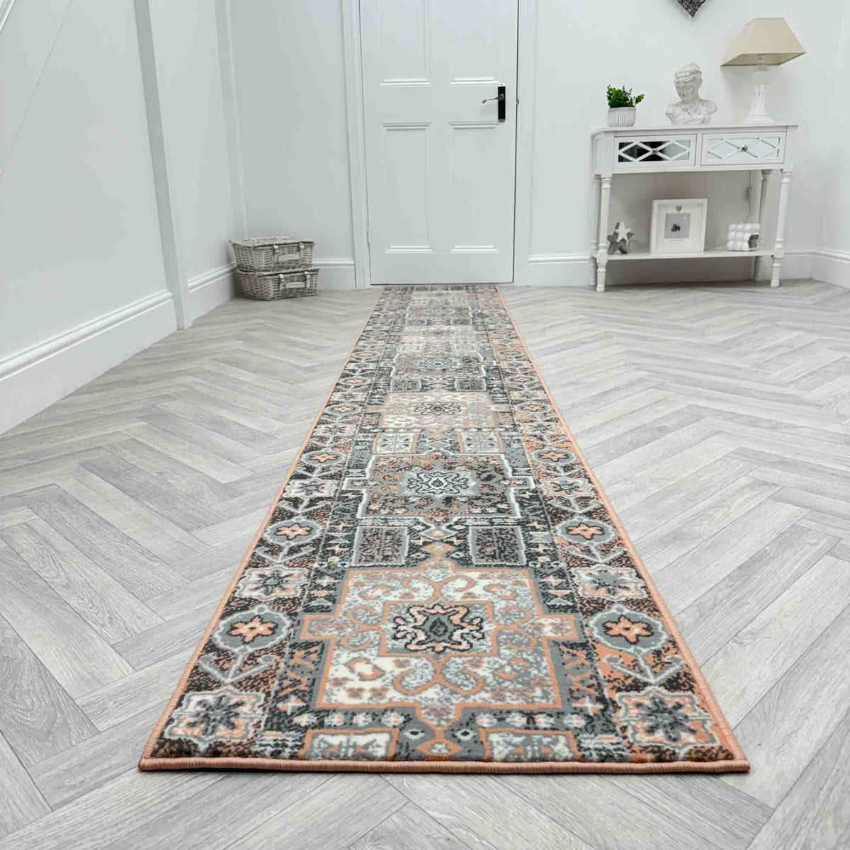 Abstract Pink Tapis de couloir