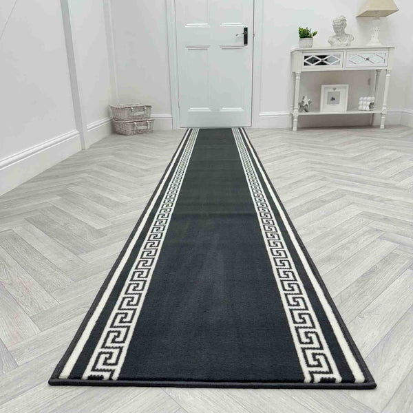 Key Dark Grey Hall Runner