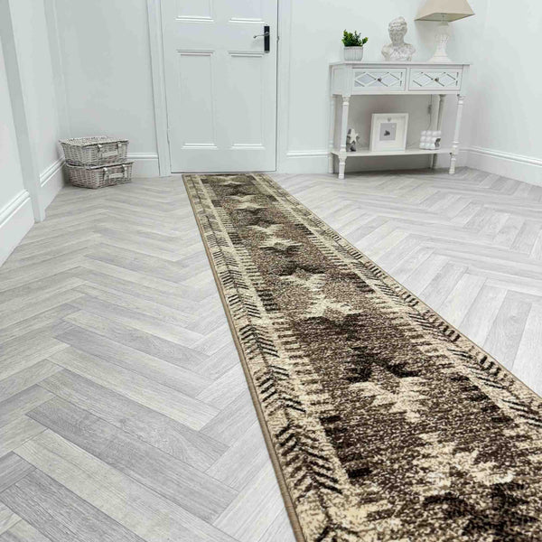 Native Brown Hall Runner