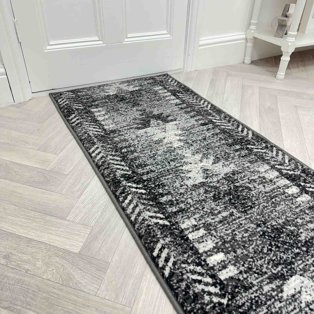 Runrug Native Grey Hall Runner