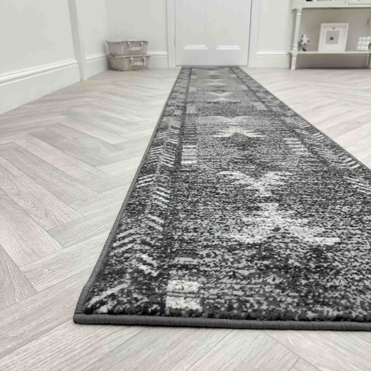 Native Grey Hall Runner
