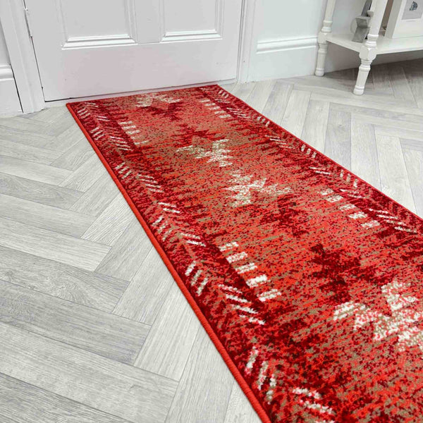 Native Red Hall Runner