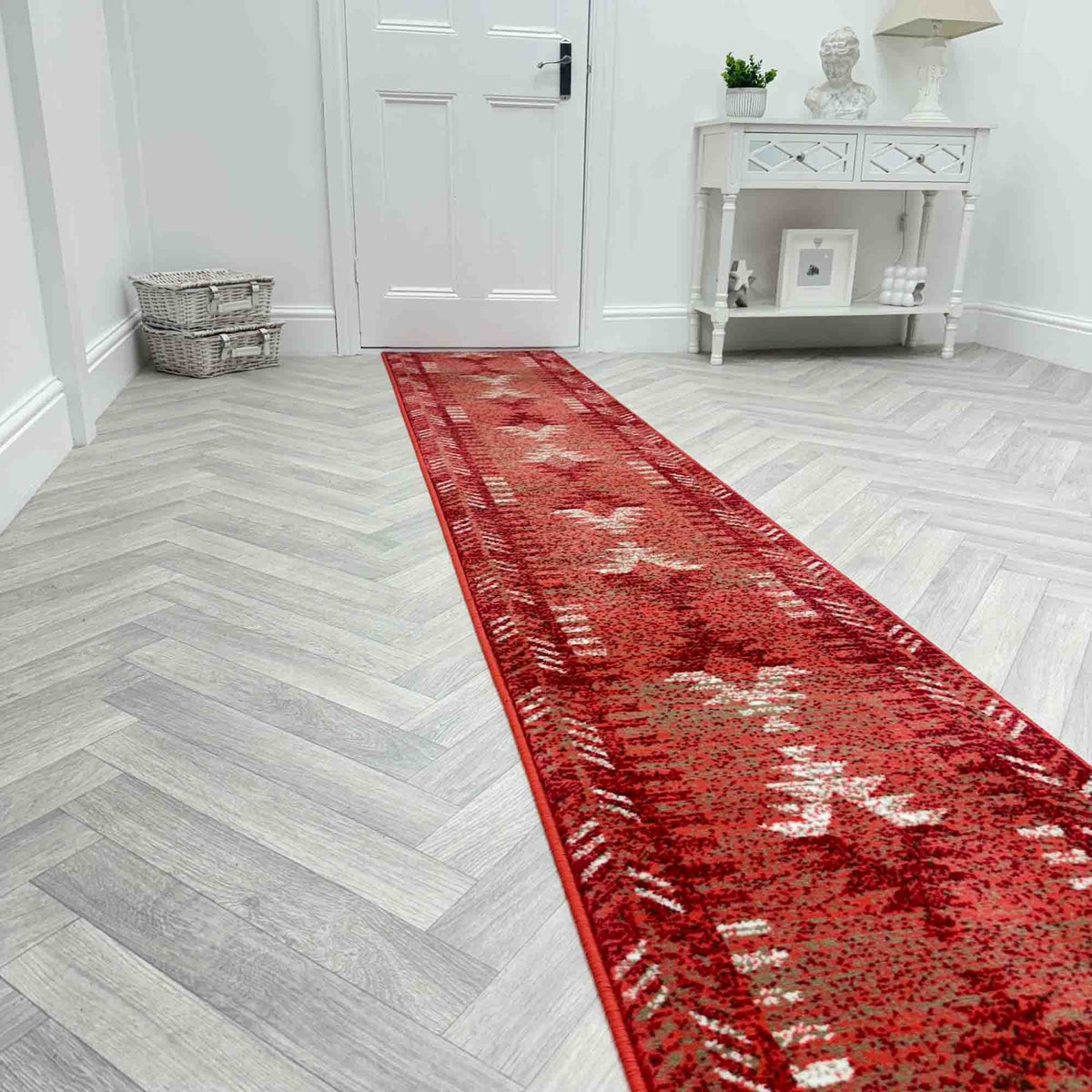 Native Red Hall Runner