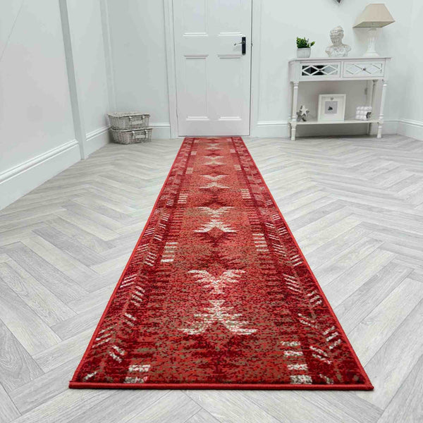Native Red Hall Runner