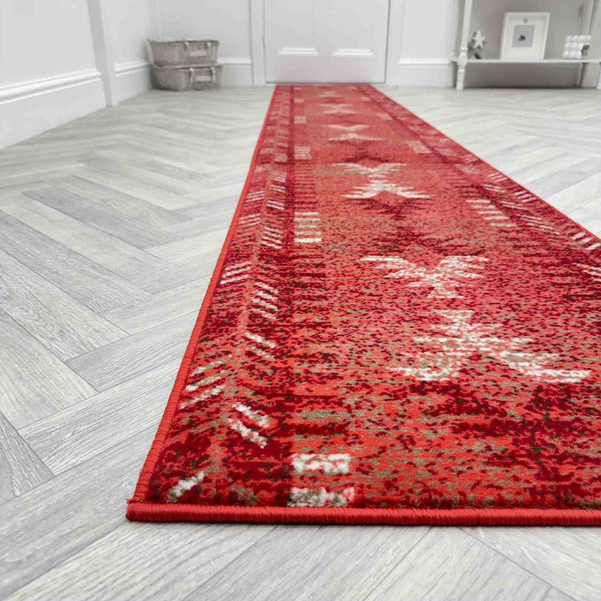 Native Red Hall Runner