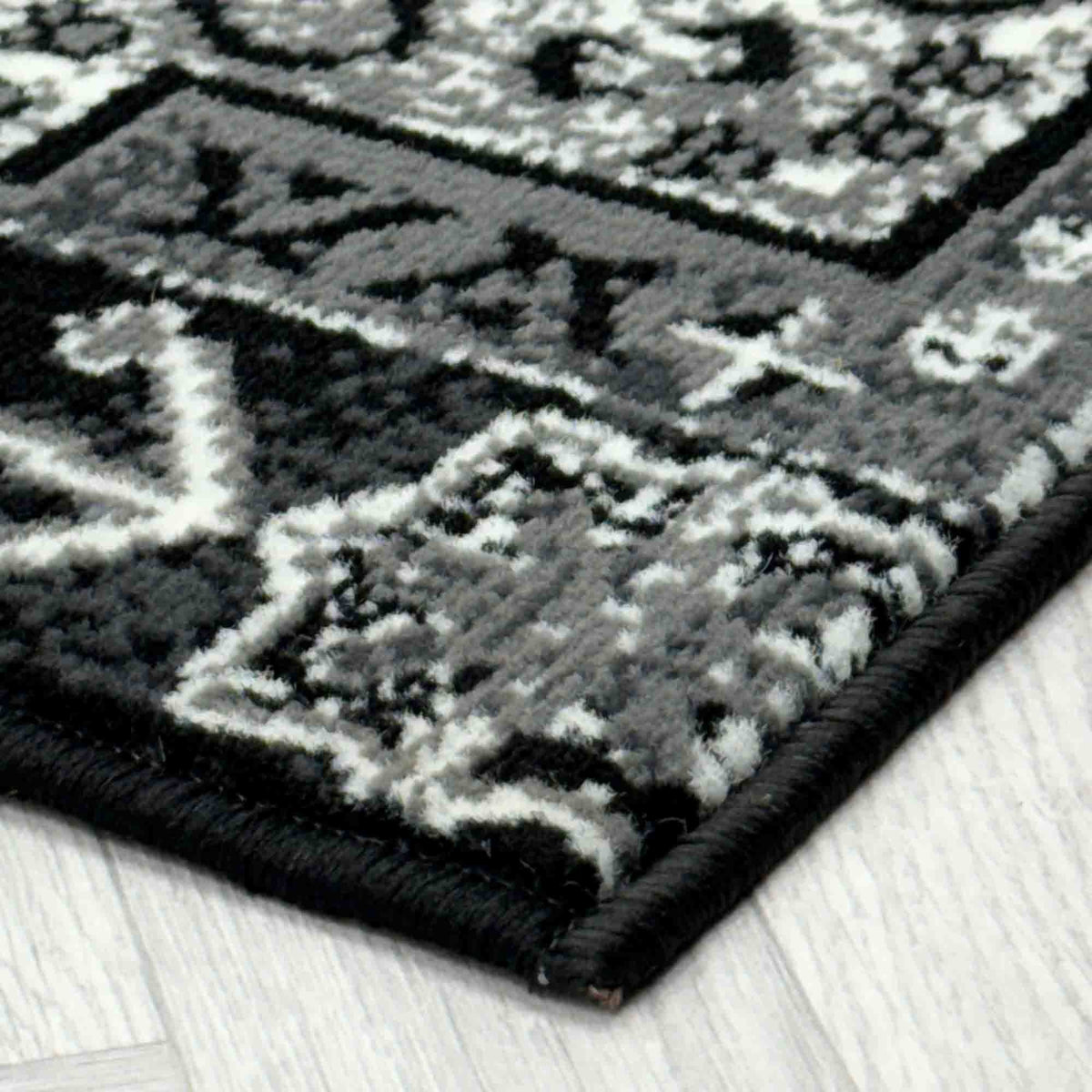 Abstract Black Hall Runner