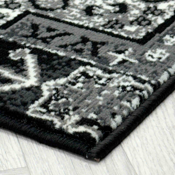 Abstract Black Hall Runner