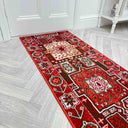 Abstract Red Hall Runner - 30cm / 60cm