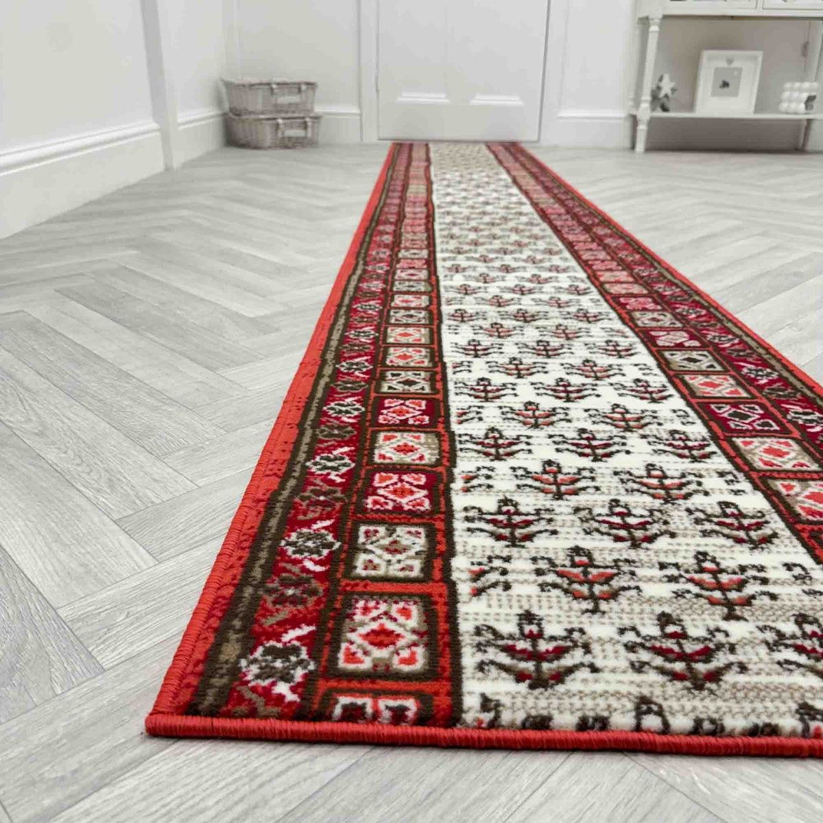 Mayan Red Hall Runner