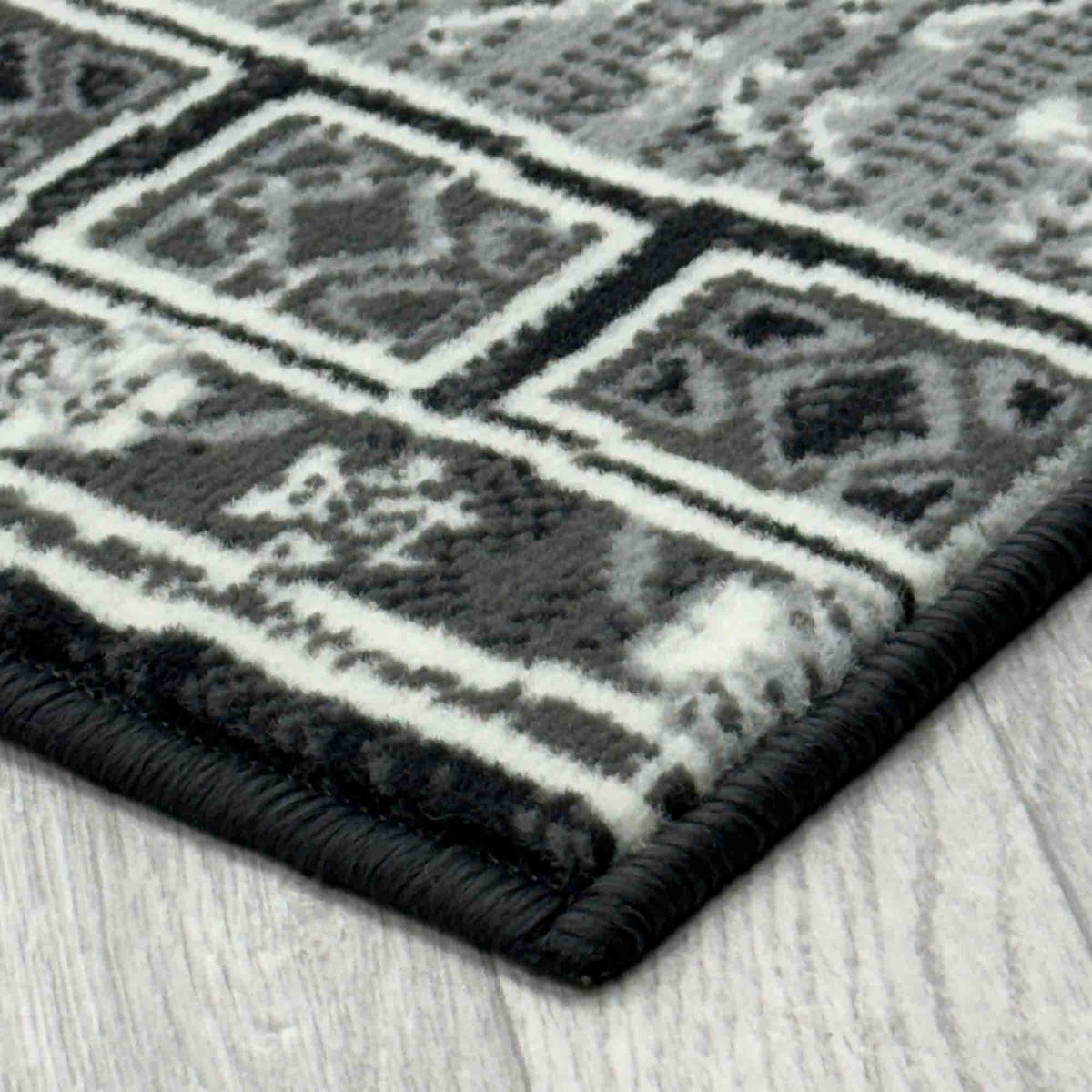 Mayan Dark Grey  Hall Runner