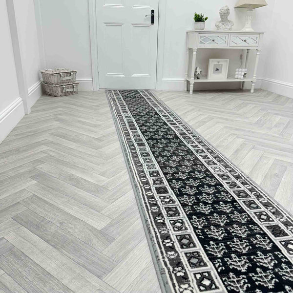 Mayan Grey Hall Runner