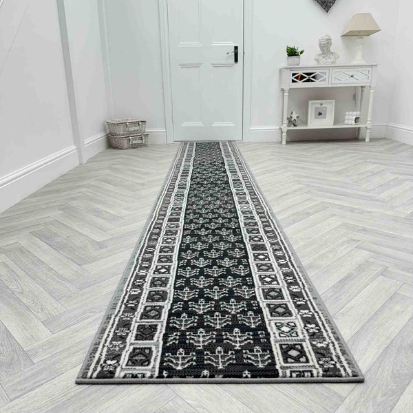 Mayan Grey Hall Runner