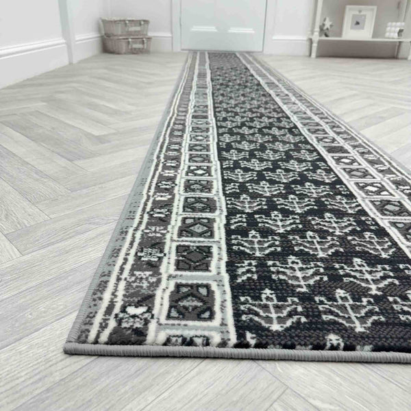 Mayan Grey Hall Runner