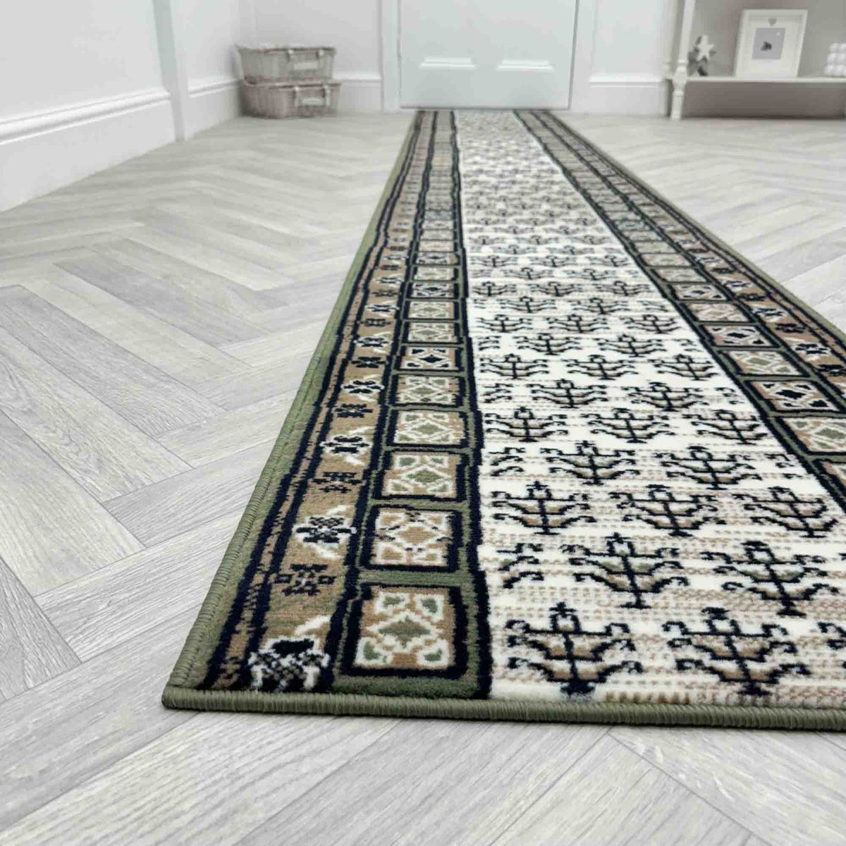 Mayan Green Hall Runner