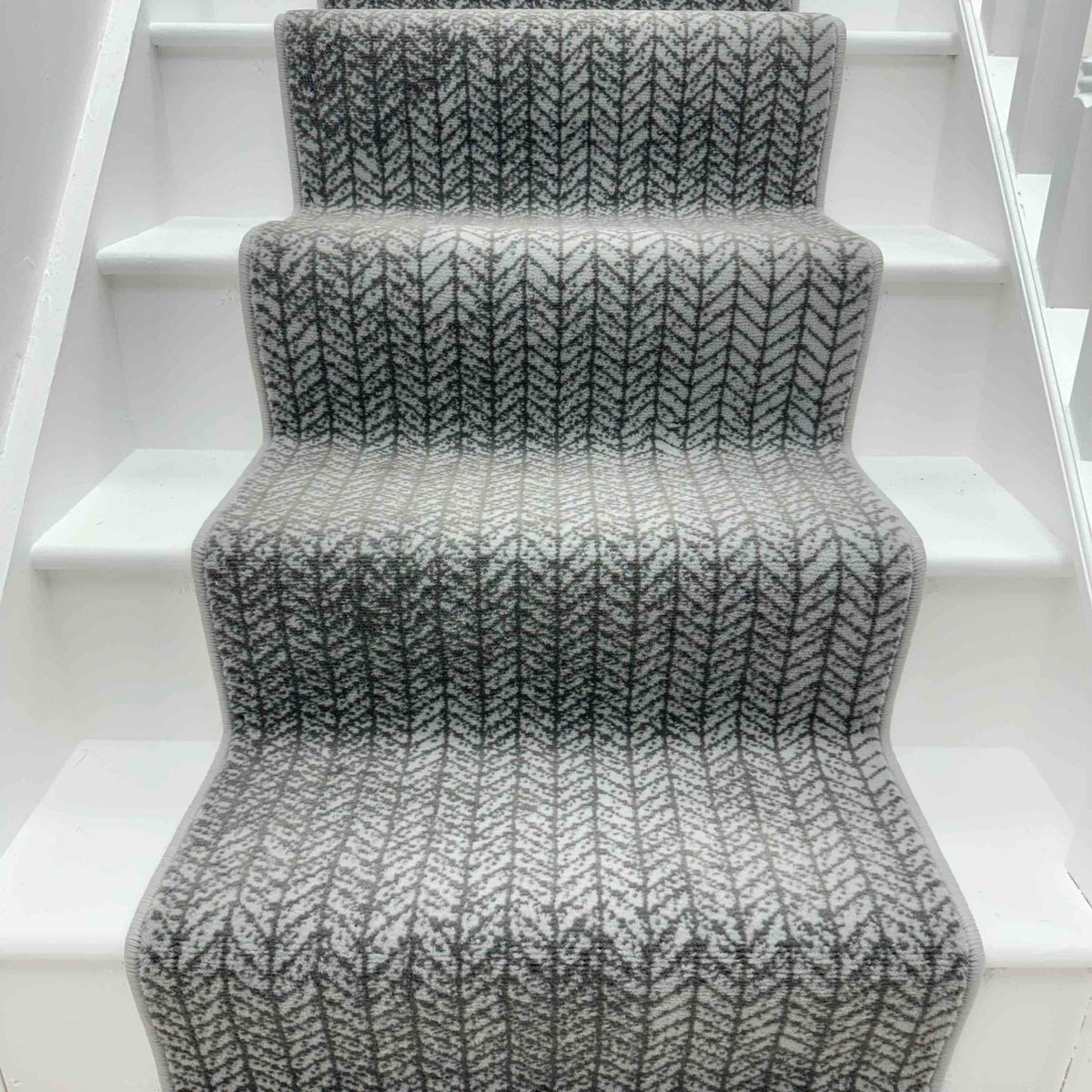 Empire Light Grey Stair Runner