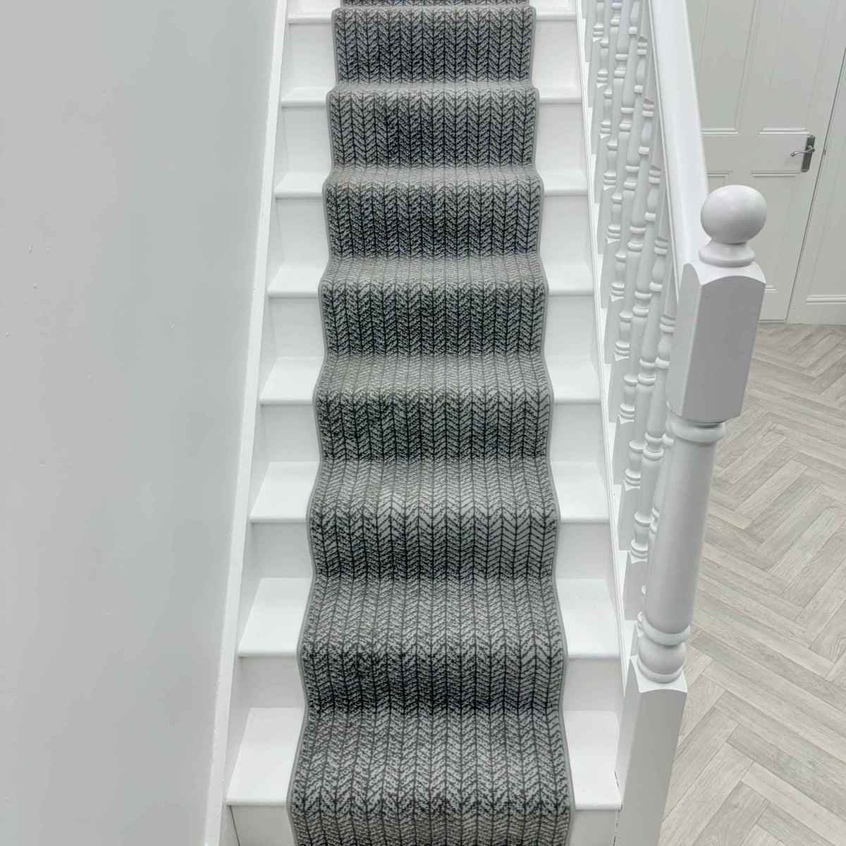 Empire Light Grey Stair Runner