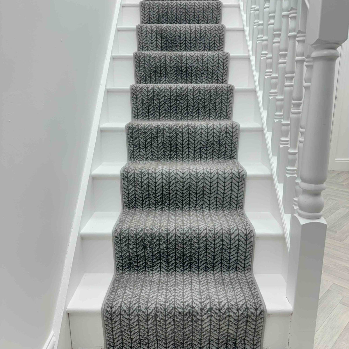 Empire Light Grey Stair Runner