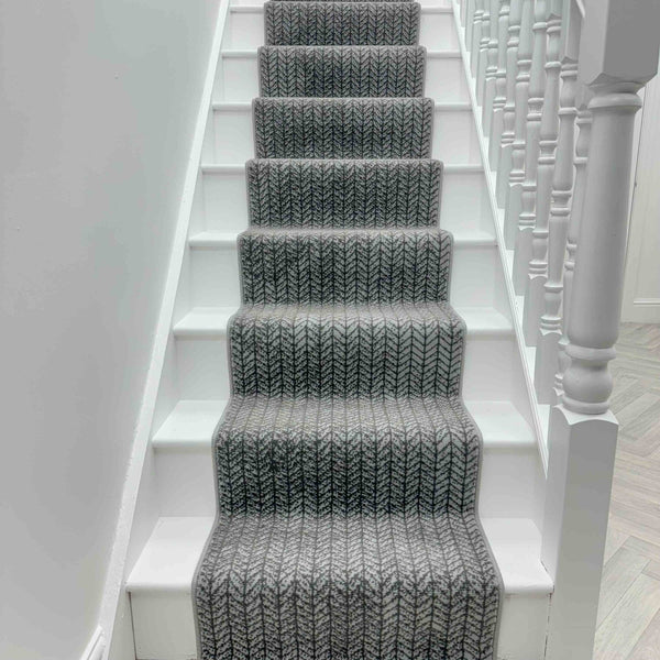 Empire Light Grey Stair Runner