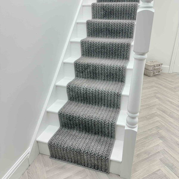 Empire Light Grey Stair Runner