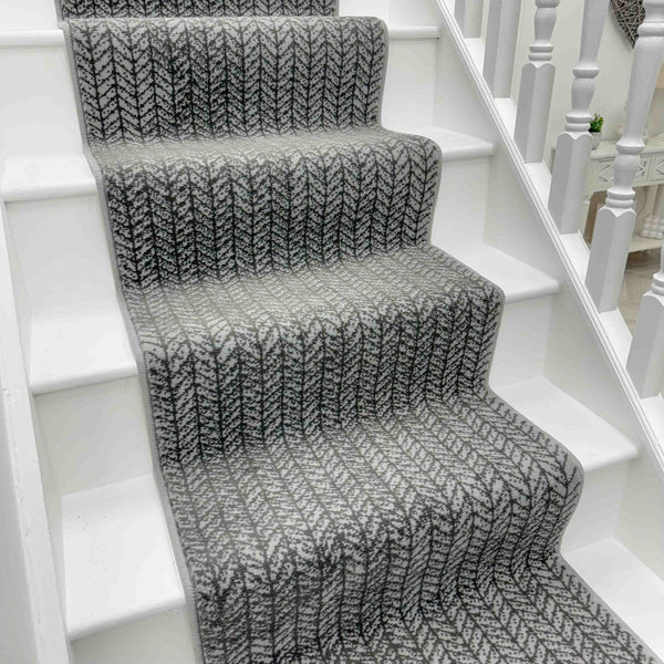 Empire Light Grey Stair Runner