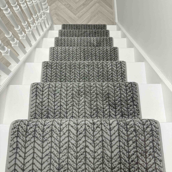 Empire Light Grey Stair Runner
