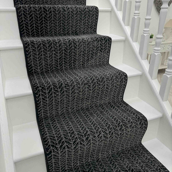 Empire Black Stair Runner
