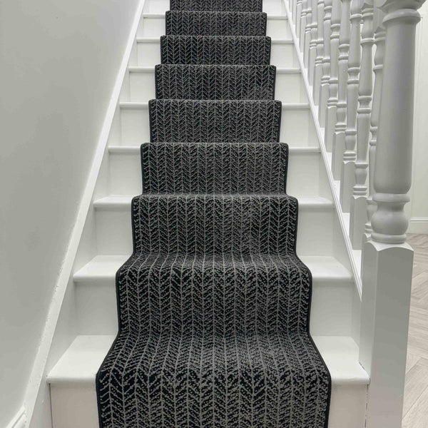 Empire Black Stair Runner