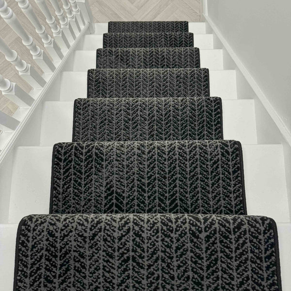 Empire Black Stair Runner