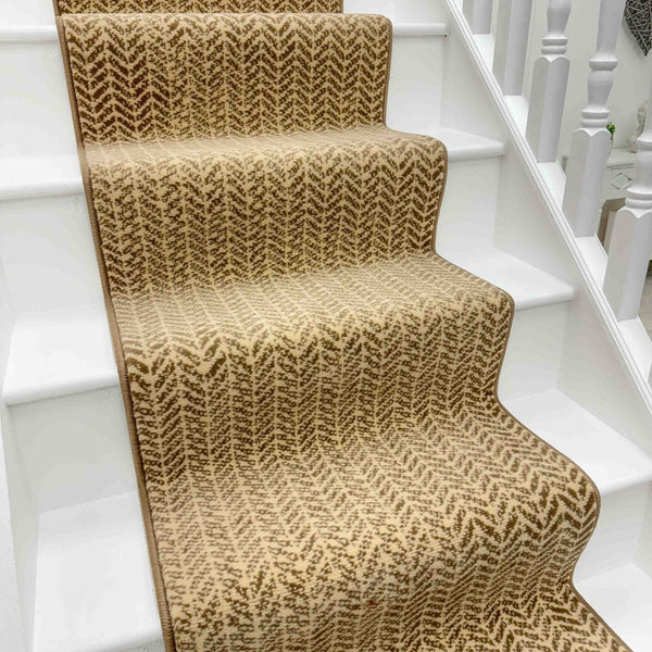 Empire Light Brown Stair Runner