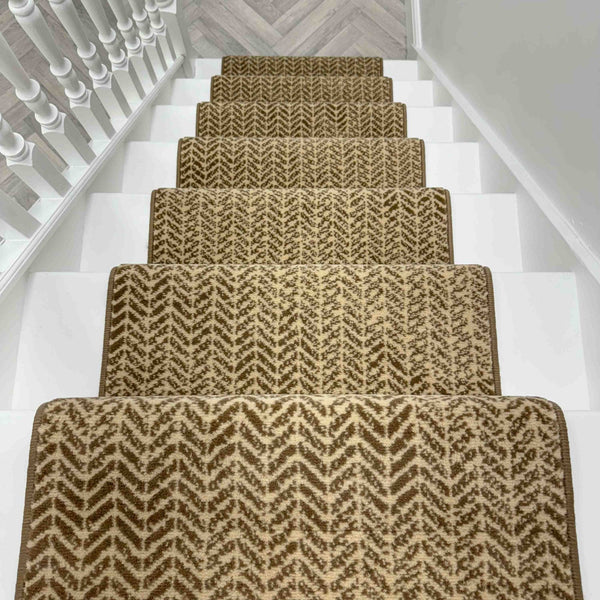 Empire Light Brown Stair Runner
