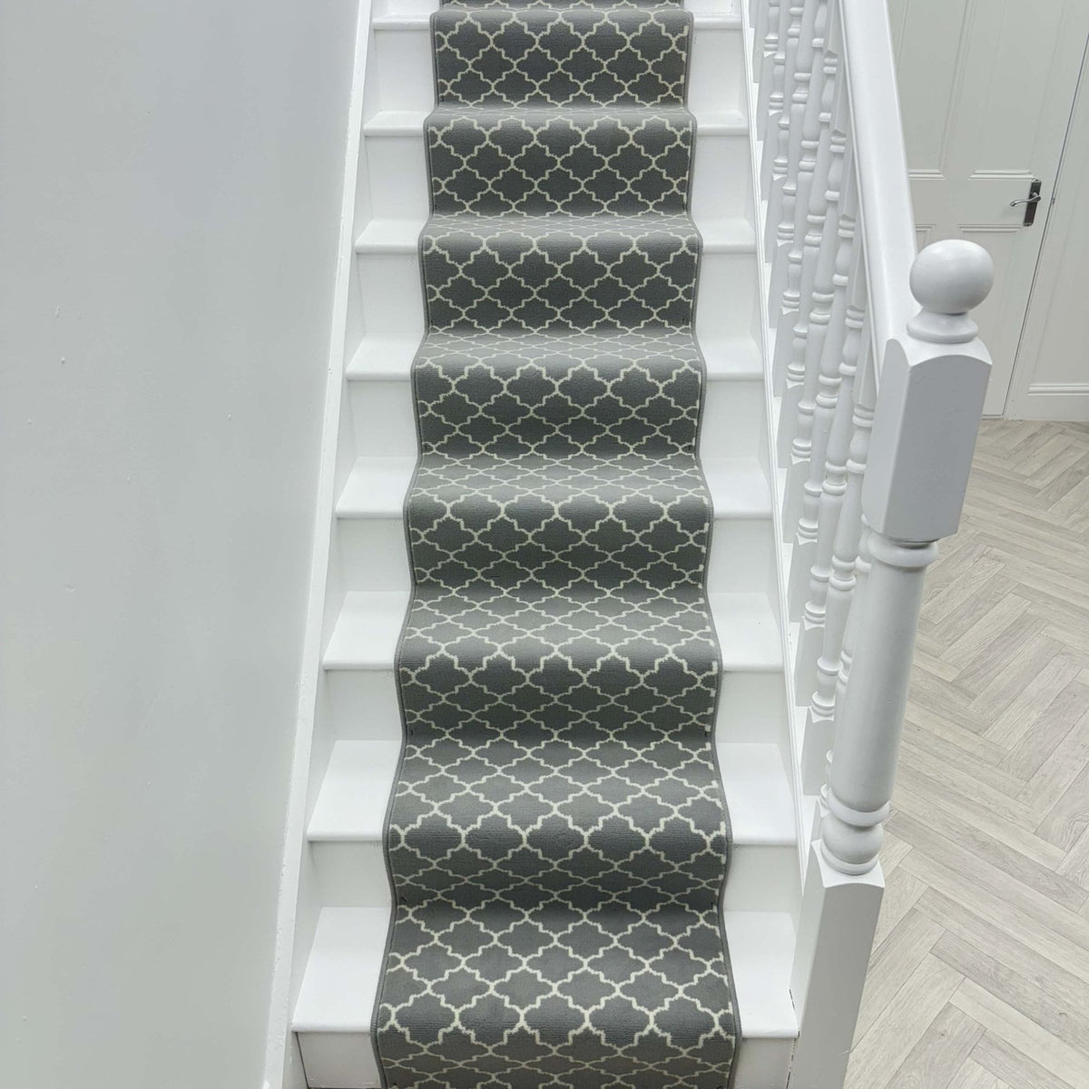 Avanti Light Grey Stair Runner