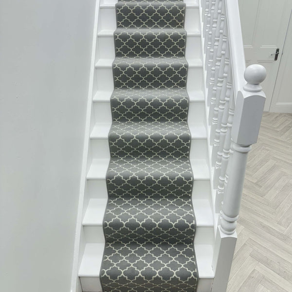 Avanti Light Grey Stair Runner