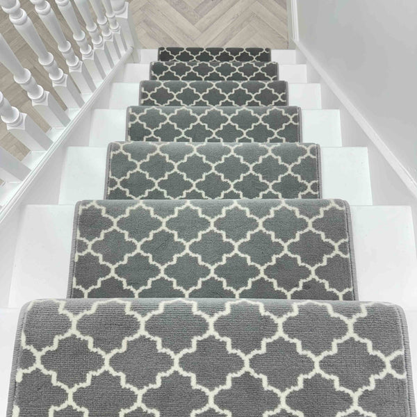 Avanti Light Grey Stair Runner