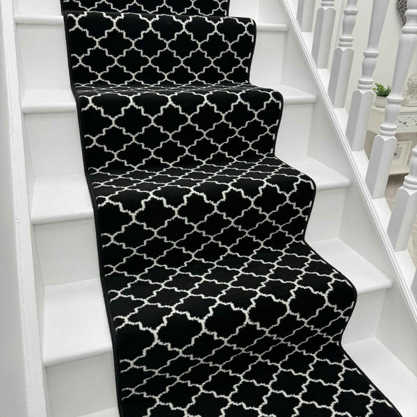Avanti Black Stair Runner