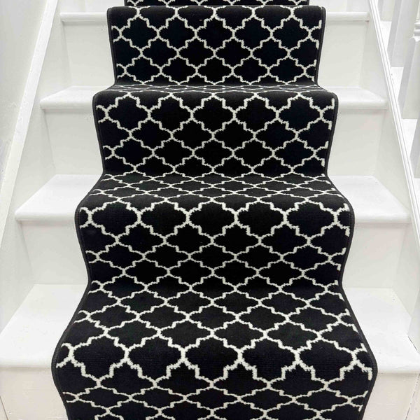 Avanti Black Stair Runner