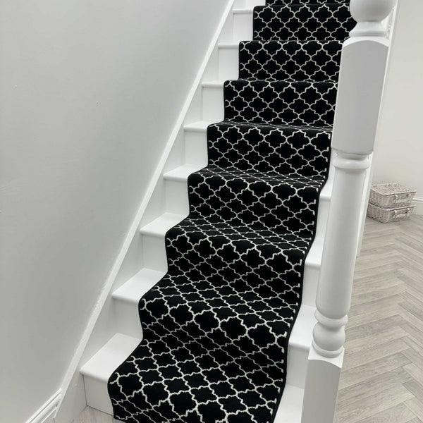 Avanti Black Stair Runner