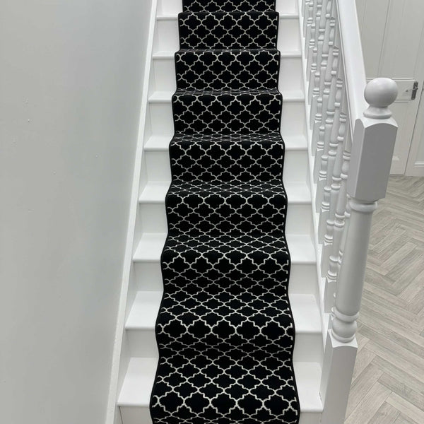 Avanti Black Stair Runner