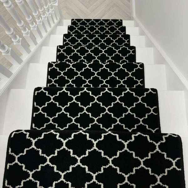 Avanti Black Stair Runner