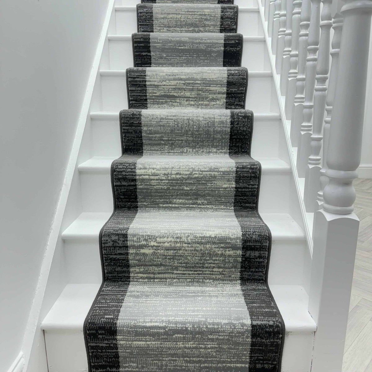 Morning Mist Light Grey Stair Runner